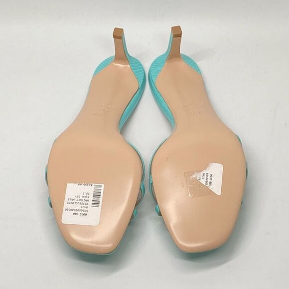 Tom Ford Whitney Laminated Lizard-Print 55MM Strappy Leather Sandals size 38.5 - Picture 13 of 15